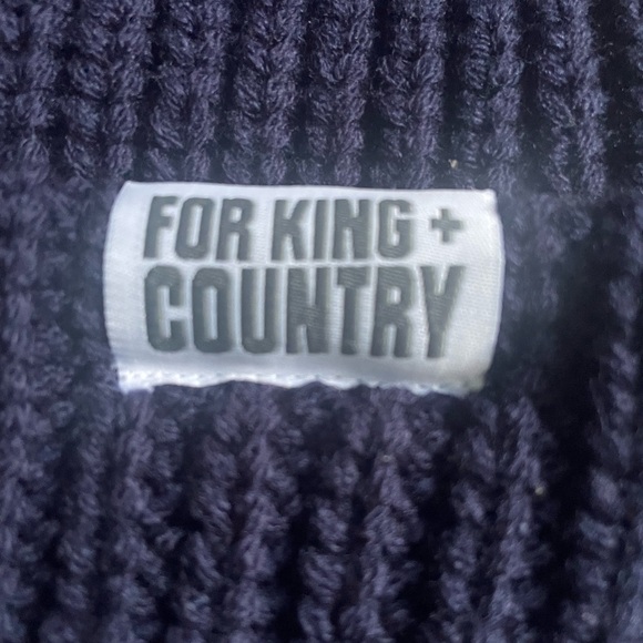 For King And Country Knit Beanie Cap - Picture 3 of 6